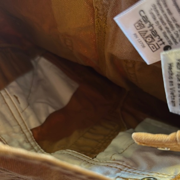 Carhartt Brown Overalls Durable Bib Style - Picture 9 of 9